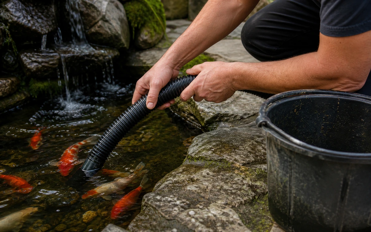 Koi pond cleaning contractor